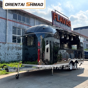 Oriental shimao Airstream nhượng Bộ đường phố thép không gỉ thực phẩm giỏ hàng BBQ foodtrucks thực phẩm di động Trailer thực phẩm bán hàng tự động xe tải - Product Image 2