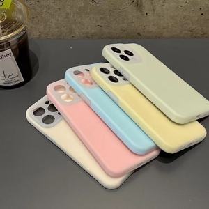 Nuova custodia protettiva per telefono Soild Color Trending per <span class=keywords><strong>iPhone</strong></span> <span class=keywords><strong>11</strong></span> 12 13 14 15 16 <span class=keywords><strong>Pro</strong></span> Max <span class=keywords><strong>cover</strong></span> per telefono - Product Image 2