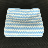 Ensemble de serviettes absorbantes en molleton corail à rayures colorées, tricotées en warp, pour le visage et le bain, idéal pour les salons de coiffure, YVJIN-1, vente en gros