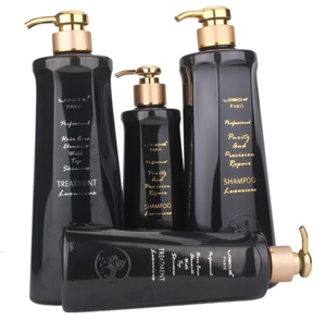 <span class=keywords><strong>Paris</strong></span> Professional Salon kit de réparation de cheveux dorés traitement sans huile de silicone réparateur lissage hydratant shampooing pour cheveux noirs - Product Image 1
