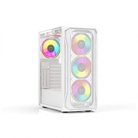Boîtier d'ordinateur de style Bauhaus en alliage d'aluminium Gaming ATX Blanc TDI1105W