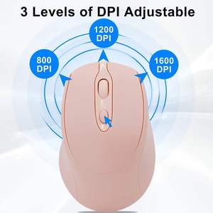 เมาส์ไร้สายแบบขายส่ง โหมดคู่ พกพาสะดวก เงียบ 1600dpi เมาส์ไร้สายบลูทูธ 2.4G ชาร์จได้ - Product Image 5