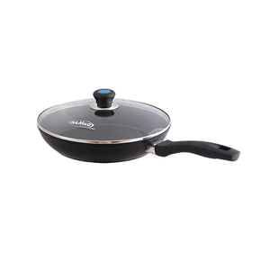 Precio al por mayor Servicio OEM Proveedor de Bangladesh Sartén inferior de inducción antiadherente de aluminio con tapa de vidrio 28 cm - Product Image 5