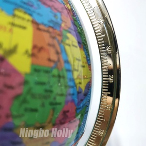 Globo Terrestre Rotante ILEXRUI di Alta Qualità con Base in Metallo Blu, Illuminazione Touch da 8 Pollici, Certificato CE, Ausilio Didattico per Geografia Mondiale nelle Scuole - Product Image 4