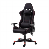 Chaise de jeu réglable de style course pivotante à 360 degrés Siège inclinable confortable en tissu
