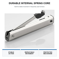 Charnière de support de porte relevable en métal robuste, réglable, à arrêt libre, pour armoire, garage, rangement et quincaillerie de meubles