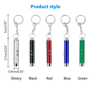 2-in-1 thân thiện với môi Led Con trỏ laser và đèn pin mini xách tay Red Cat laserpointer với Keychain vui vẻ LED ánh sáng mèo đồ chơi - Product Image 4