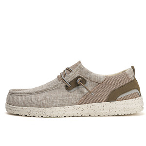 Vendita calda di moda all'ingrosso ultima tela di mucca <span class=keywords><strong>camoscio</strong></span> sportivo maglia Casual barca pigro mocassino pigro da uomo scarpe mocassino da <span class=keywords><strong>donna</strong></span> - Product Image 5