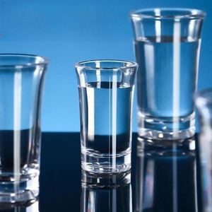 Custom LOGO Transparency Acrylic Thick-bottomed Liquor Cup Plastic Small Bullet Shot Glass Cup - Product Image 2