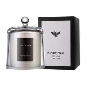 Bougie parfumée à la cire de soja, parfum fruits frais, édition limitée été, décoration d'intérieur, cadeau, forme estivale avec couvercle en verre - Product Image 3