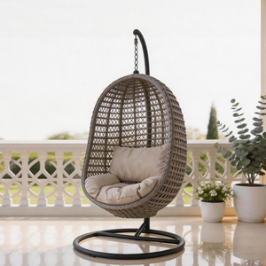 Professional Manufacturer: Commercial Grade Custom Single Rattan <b>Hanging</b> Chair for Hospitality & Villa Projects - OEM/ODM - Product Image 1
