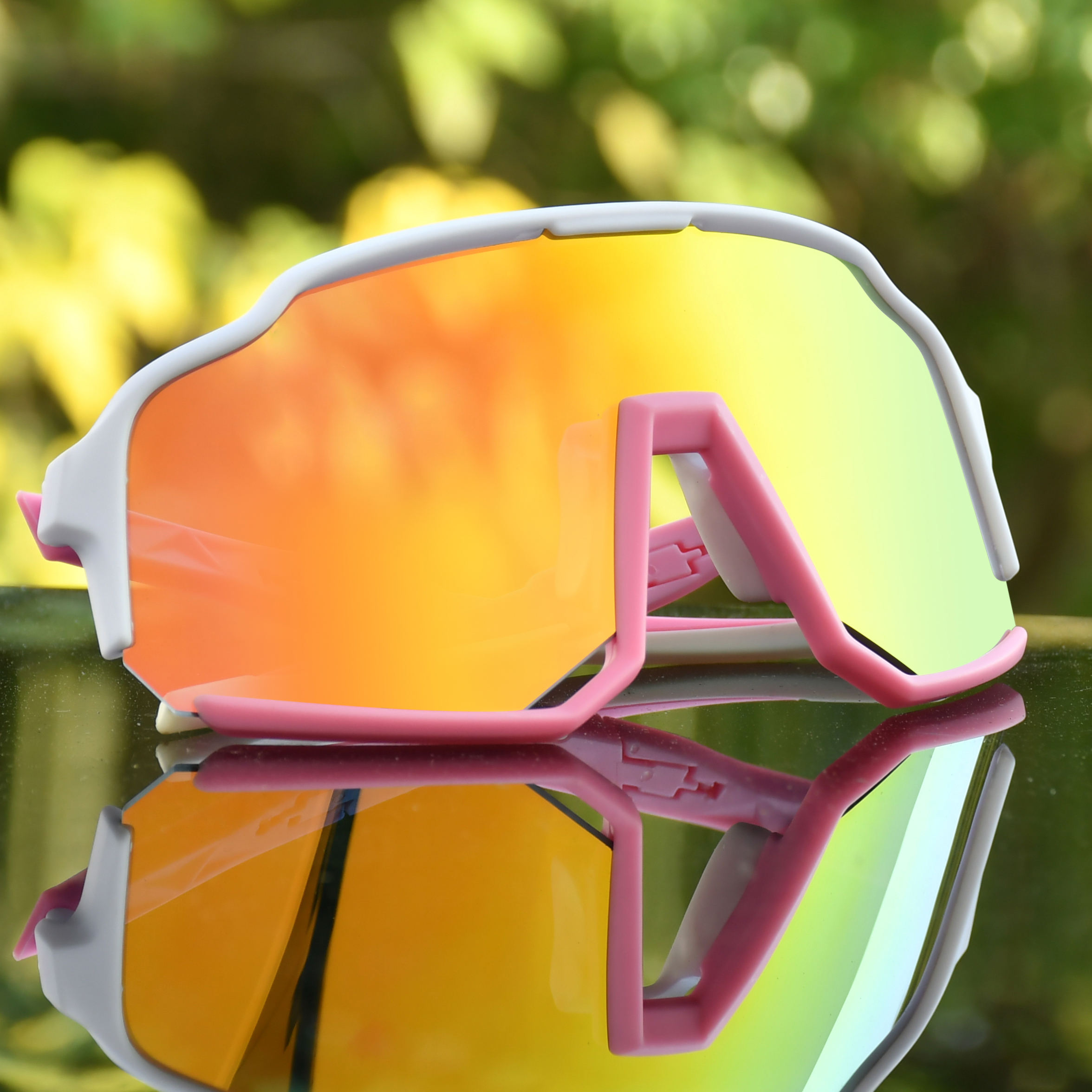 Private Patent Photocromatic Female Motor Cycling Glasses Photocromic Oem Oversize Bicycle Glasses Sunglasses