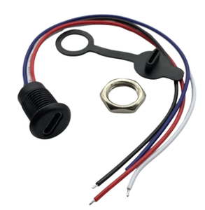 Chất lượng cao M12 vách ngăn DC ổ cắm cáp với 2P pins Chủ Đề Bảng điều chỉnh núi DC Power Jack kết nối cho nhanh chóng và dễ dàng kết nối - Product Image 2