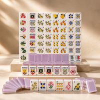 Tuiles de Mahjong Personnalisées de Luxe en Mélamine et Acrylique - Jeu de Société Durable et Écologique, Coffret Cadeau pour Détaillants et Clubs