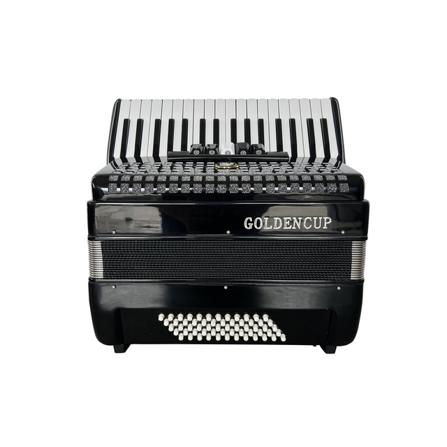 SEASOUND Professional 60-Bass 5-Registers Accordion 34-Button Black Celluloid Piano Keyboard JP3460 OEM Chromatic Instrument
