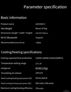 High Quality Portable AC 220V/12V/<b>24V</b> Conditioner With <b>Battery</b> for Camping Using Outdoor Portable Air Conditioner Porta - Product Image 3