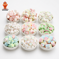 Bonbons de guimauve halal, saveur fruitée, multicolores, en forme de rouleau, doux et moelleux, en sachet