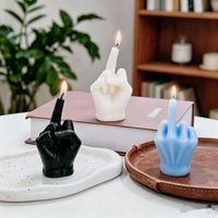 Nueva Vela Aromática Creativa con Forma de Dedo, Adorno Único de Cera de Soja con Aroma para Decoración del Hogar, Divertido Regalo Navideño