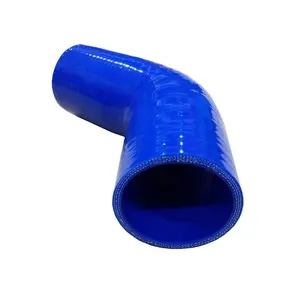 汽车用蓝色135度硅胶异径管弯管软管
