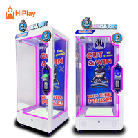 Machine à griffes à monnayeur professionnelle Cut It Premium, jeu d'arcade de coupe de ficelle Ninja Cut pour grands jouets en peluche