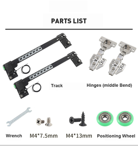 Sistema <span class=keywords><strong>de</strong></span> Puerta Corredera Oculta <span class=keywords><strong>para</strong></span> Muebles <span class=keywords><strong>de</strong></span> <span class=keywords><strong>Cocina</strong></span>, <span class=keywords><strong>de</strong></span> Acero Laminado en Frío, Ligero, <span class=keywords><strong>para</strong></span> <span class=keywords><strong>Puertas</strong></span> Altas - Product Image 2
