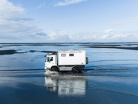 Coque de camping-car d'expédition carrée vide de 13 pieds pour bricolage RV camping-car véhicule récréatif expédition camion camping-car