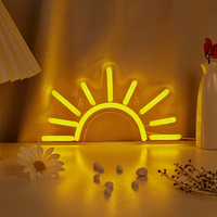 Lampe murale LED néon esthétique, étanche IP67, rouge, alimentée par USB, pour chambre à coucher, dortoir, salle de jeux, fête, décoration de mariage