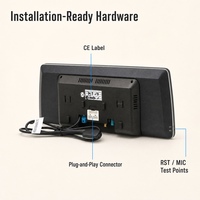 Autoradio 2K QLED 12,8 pouces pour BMW Android 14 8 cœurs QCM6125 4-8 Go de RAM 4G LTE 5G WiFi CarPlay sans fil Écran partagé
