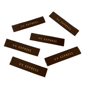 Etiqueta de Tela Estampada en Satén Color Café, Etiqueta de Marca Cosida para Prendas, Etiquetas para Cuello de Prendas, Accesorios de Prendas, Etiqueta Personalizada - Product Image 5