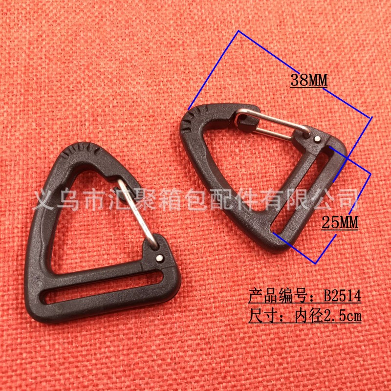 Gancho triangular de 2,5 cm.