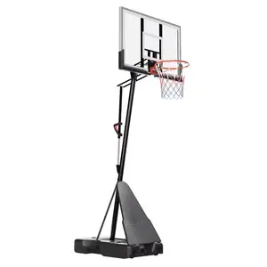 高品质户外便携式篮球架专业可拆卸篮网，带球场支架