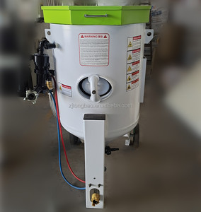 Machine de sablage portative de haute qualité à <span class=keywords><strong>double</strong></span> tête parabolique, avec poignée Deadman et télécommande semi-automatique - Product Image 5