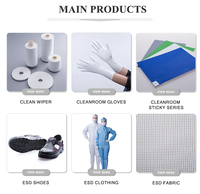 Gants en nitrile jetables sans poudre, sans silicone, 4-6 mil, économiques, pour salle blanche, nettoyage, usage domestique et alimentaire
