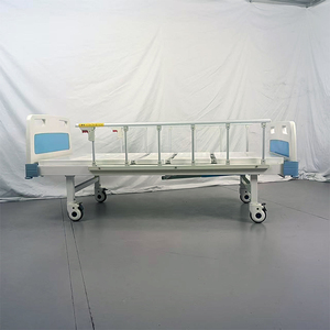 Лучшая цена стальная рама ABS изголовье ручной больничной койки с запираемыми колесами - Product Image 3
