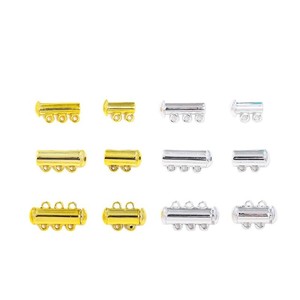 14K Gold Plated <b>Copper</b> Rectangle Magnetic Clasp For <b>Bracelet</b> Making DIY Beading Accessory - Product Image 5