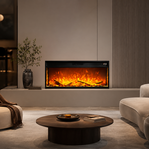 Chimenea Eléctrica Moderna de 3 Lados con Panel Táctil, Llama LED y Calefacción Suplementaria - Product Image 2