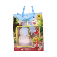 Figurine de gnome de Noël en céramique écologique non peinte, kit d'artisanat DIY pour enfants, cadeau, décoration de classe pour les vacances scolaires