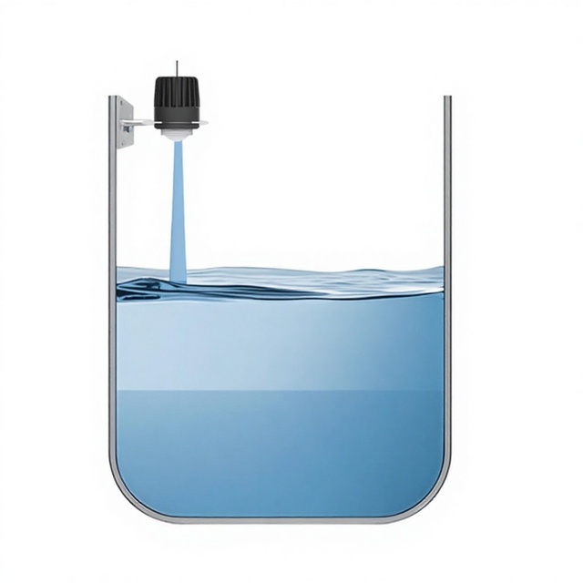 Wireless Radar Water Tank Level Sensor 80GHz Frequency IP68 Enclosure +/-2mm Accuracy Non-Contact Industrial Level Measurement