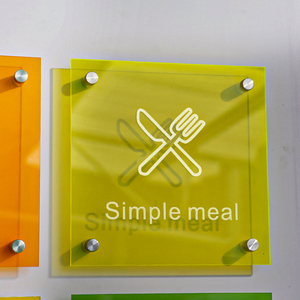 Miễn phí tùy chỉnh thiết kế đầy màu sắc Acrylic dấu hiệu quảng cáo nền tường trang trí bảng hiệu ngoài trời hiển thị logo signage - Product Image 5