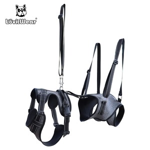 Correa para el pecho de poliéster ecológica con patrón <span class=keywords><strong>s</strong></span>ólido ajustable, cierre de hebilla, cintas, decoración, arné<span class=keywords><strong>s</strong></span> para mascotas para perros medianos/grandes - Product Image 3