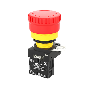 10A 600V XB2 22 Mét đẩy khóa thiết bị chuyển mạch màu vàng bảo vệ vòng tròn dừng khẩn cấp nút với hộp cho nhiệm vụ nặng nề bắt đầu từ máy - Product Image 2