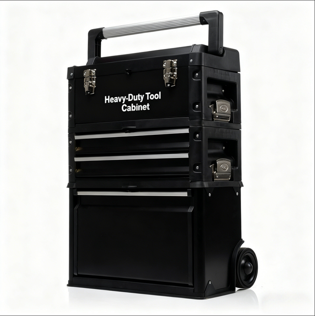 Modular Metal Mechanical Tool Cabinets Rolling Garage DIY Heavy-Duty 5-Drawers Adjustable Height Combination Lock 100kg Tools
