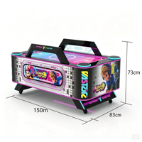 Table de hockey sur air pour 2 joueurs, machine de jeu d'arcade commerciale à monnayeur, divertissement pour aire de jeux intérieure pour enfants, CE