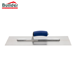 Truelle carrée ergonomique en acier au carbone avec poignée en caoutchouc plat, 20 pouces, pour le ciment et le plâtrage - Product Image 2