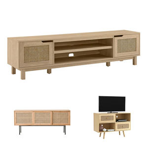 Новое поступление, Лидер продаж, оптовая продажа, плавающая Подставка для телевизора с розеткой и подсветкой, полка для медиаконсоли для гостиной, спальни - Product Image 2