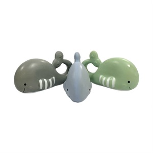 Jouet de dentition en forme de baleine en latex naturel pour animaux marins - Product Image 6