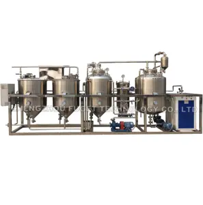 professional factory low price soybean palm sunflower cooking oil refining machine refining oil machine