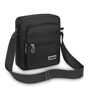 Men's Crossbody Bag Oxford Cloth Large Capacity Business Travel Small Square Bag Black Dark Blue Military Green Brown - Product Image 2