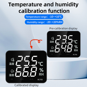 Kỹ thuật số phòng Nhiệt kế <span class=keywords><strong>LED</strong></span> Nhiệt độ và độ ẩm Meter với RS485 thông tin liên lạc cho hộ gia đình đo nhiệt độ - Product Image 2