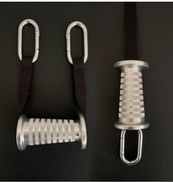 Poignée conique en alliage d'aluminium pour tractions, accessoire de corde de tirage pour exercices de triceps et de tirage vertical